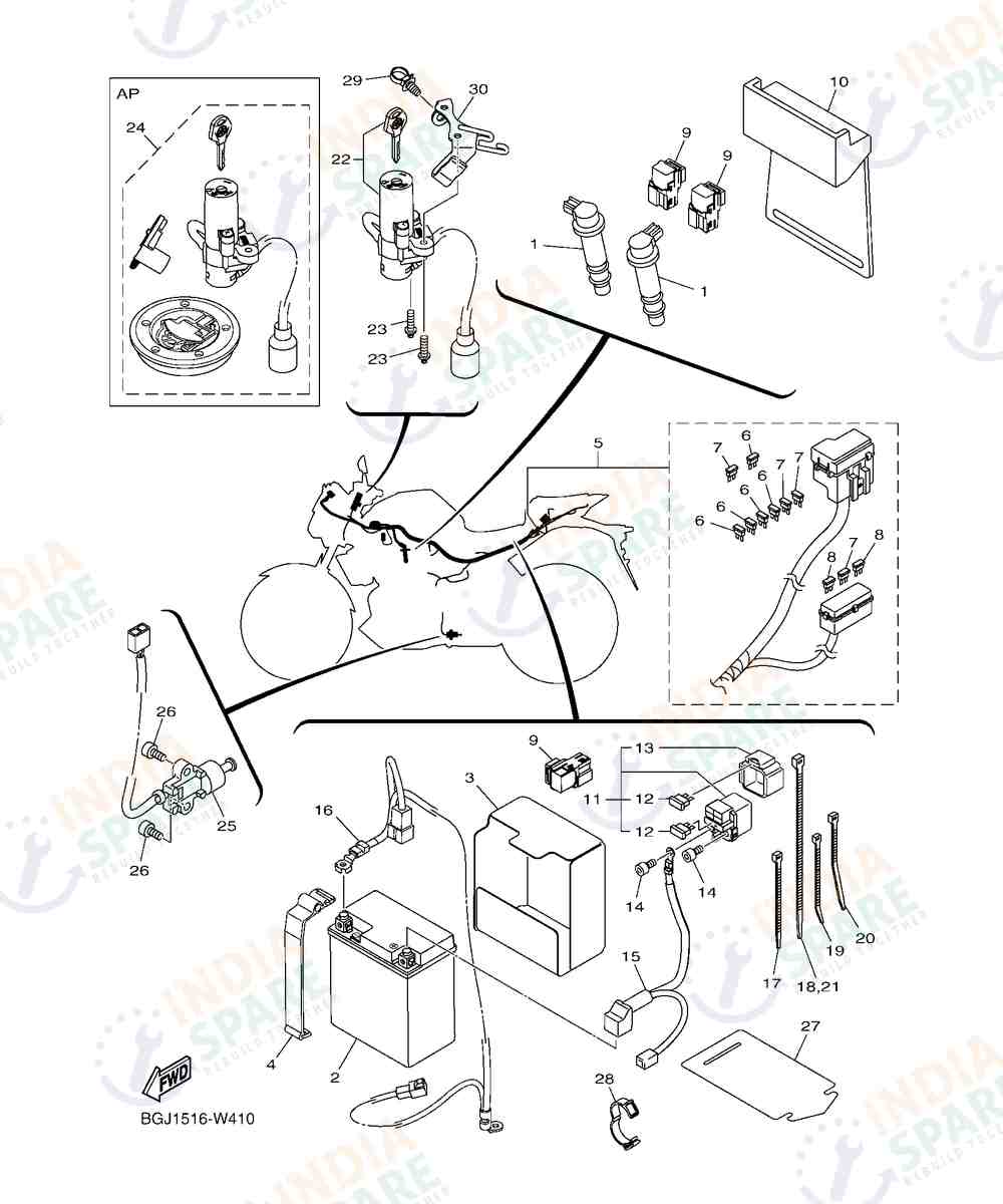 YAMAHA D772 MT 03 Series ELECTRICAL 1